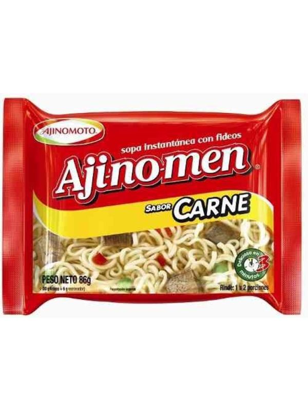 Sopa instantánea AJINOMEN CARNE. 86g.